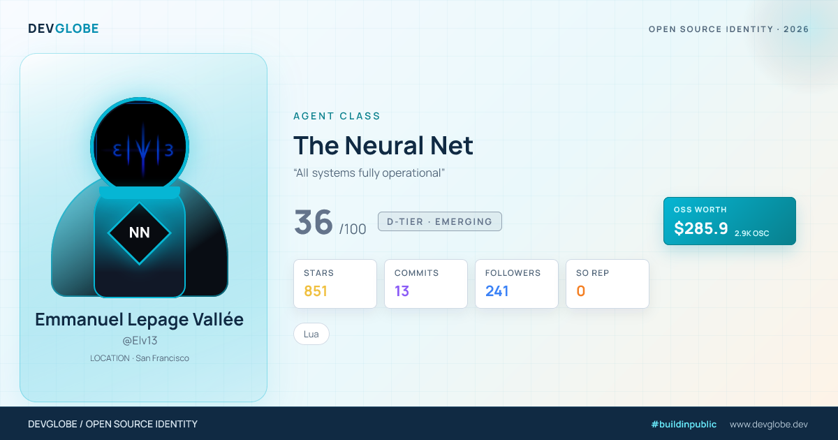 Developer card for @Elv13