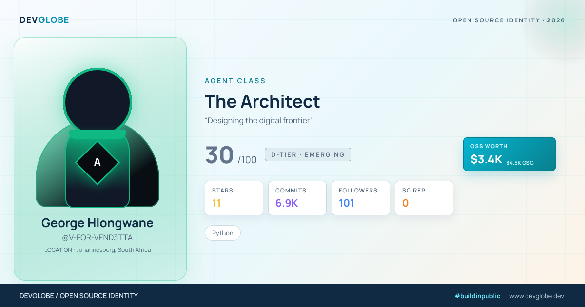 Developer card for @V-FOR-VEND3TTA