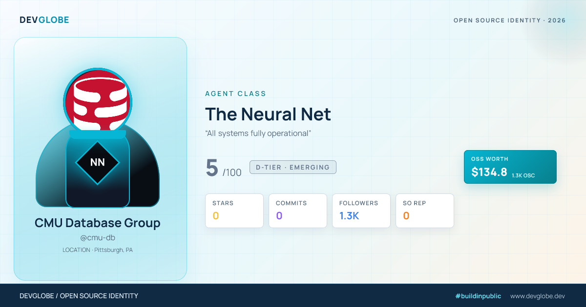 Developer card for @cmu-db