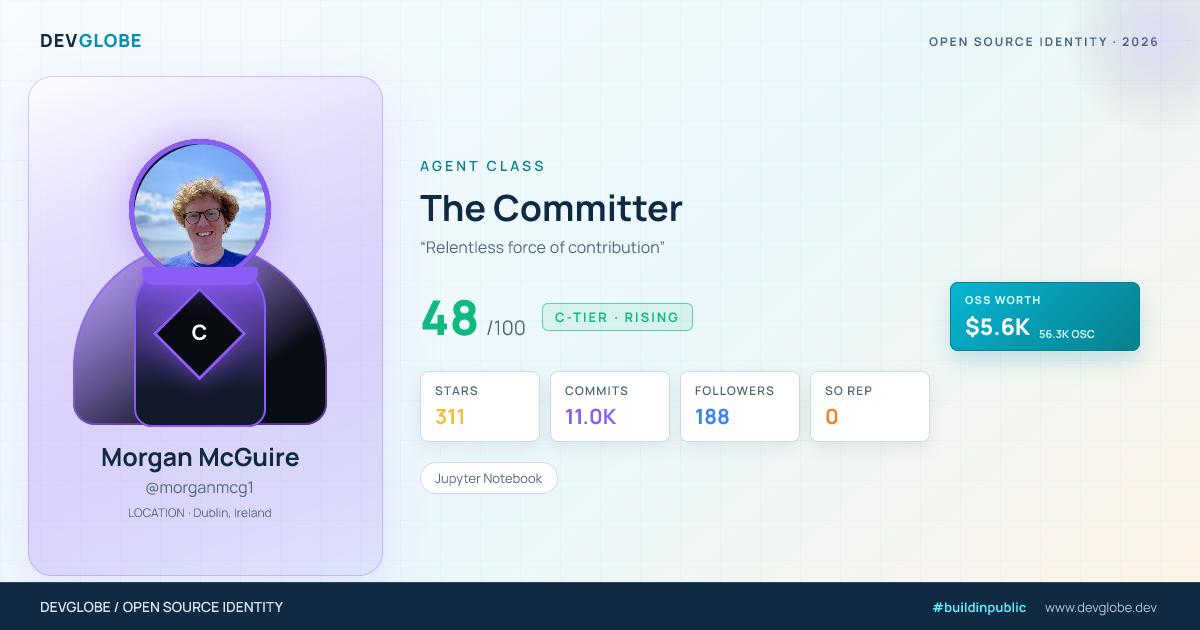 Developer card for @morganmcg1