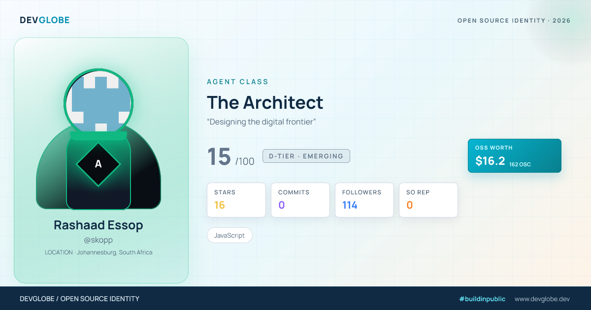 Developer card for @skopp